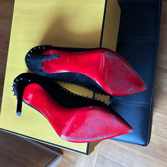 Authentic Christian Louboutin Red Bottom Stilettos Size 8.5 Unique style!! 👠 - Picture 4 of 5